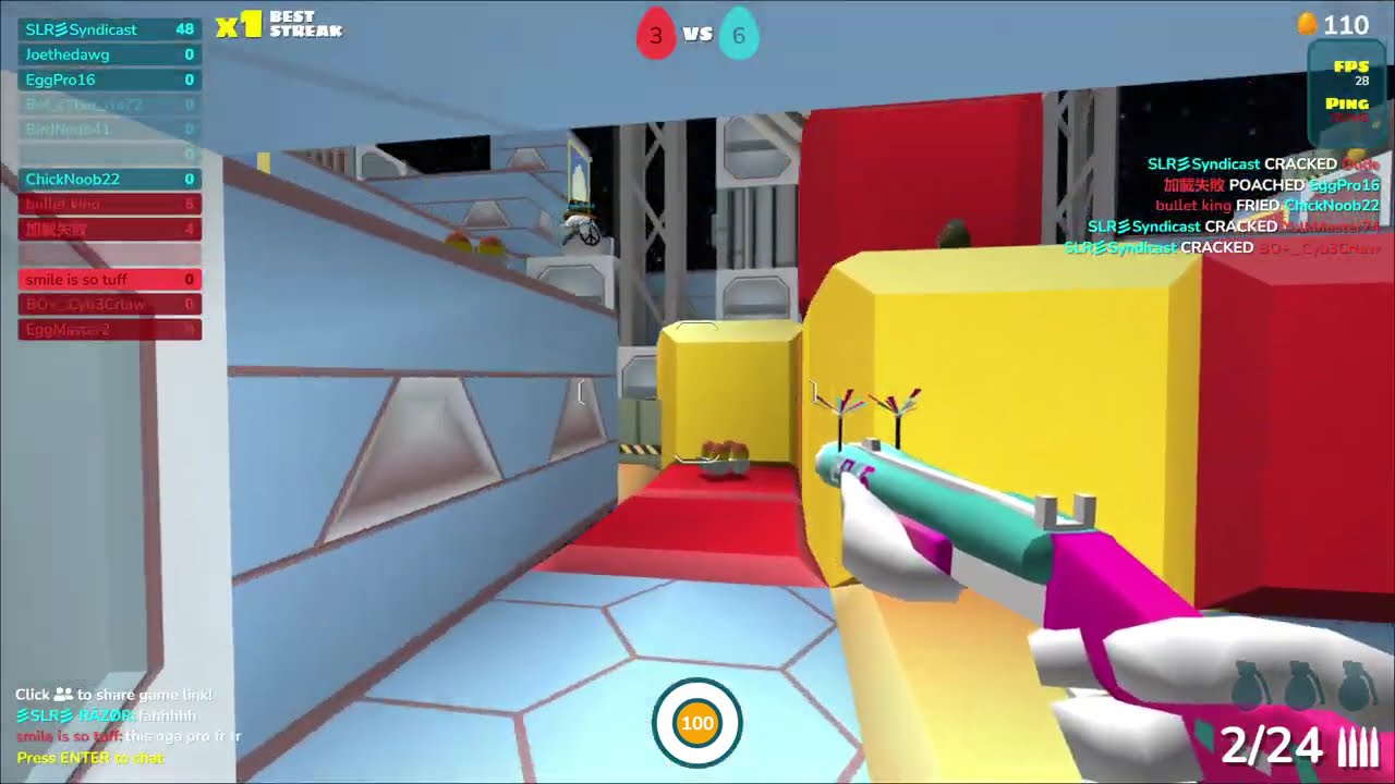 Killing 彡SLR彡 Syndicast While He Was On A 53 Kill Streak | Shell Shockers