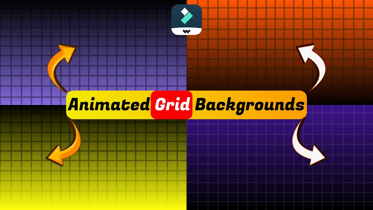 How to Create Custom Animated Grid Backgrounds in Filmora 14!