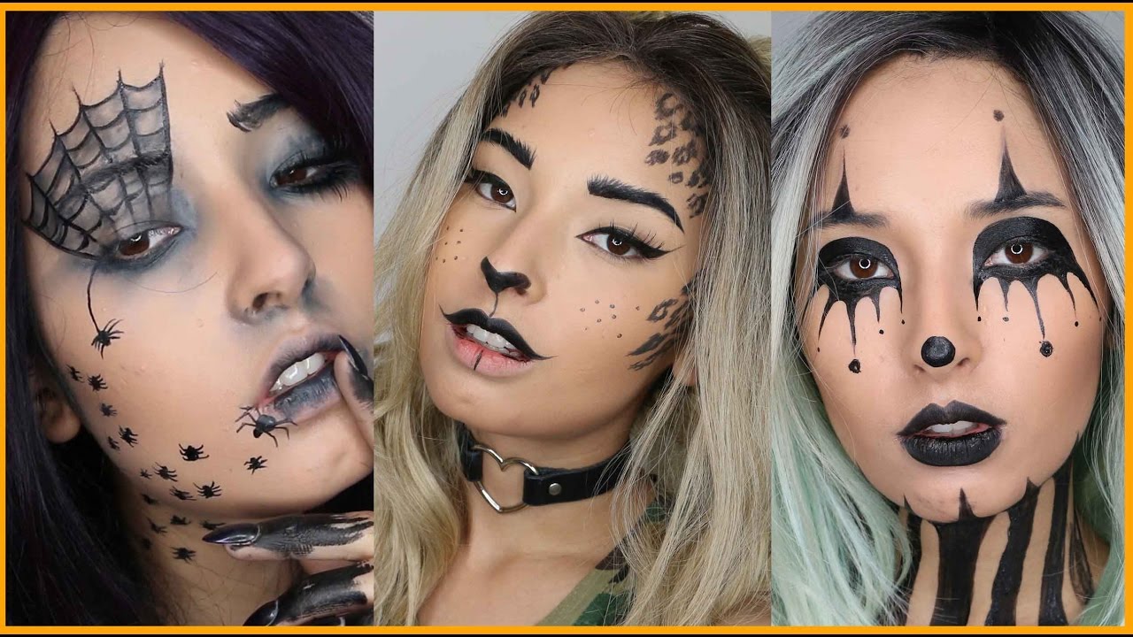 3 Looks De Hallowen Con Solo Delineadores !