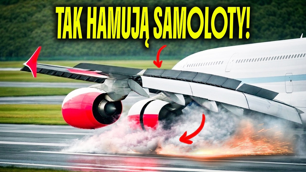 Jak samolot hamuje z 250 km/h do ZERA w kilka sekund
