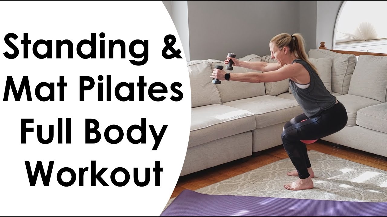 STANDING & MAT PILATES (with MINI BALL & DUMBBELLS) FULL BODY