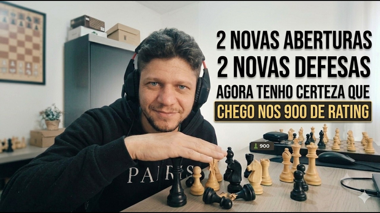 HOJE A META E OS 800, SER&Aacute; QUE CONSIGO?#chess #xadrez #rating #rating800-900