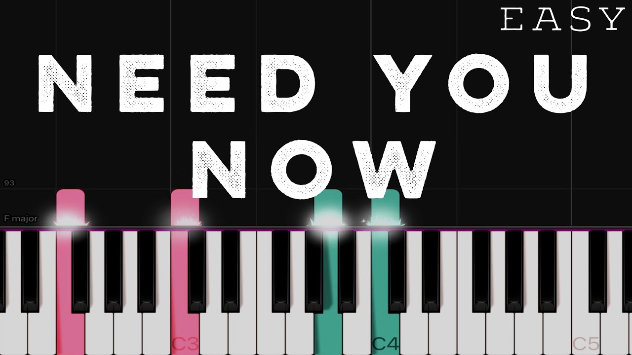 Lady Antebellum - Need You Now | EASY Piano Tutorial