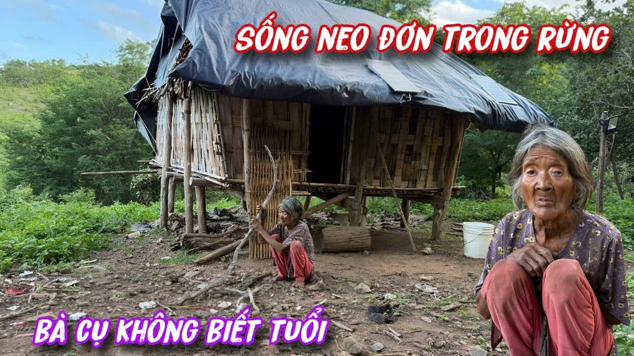 QUÁ ĐÁNG THƯƠNG bà cụ sống neo đơn 1 mình trong căn chòi CHẤP VÁ../36
