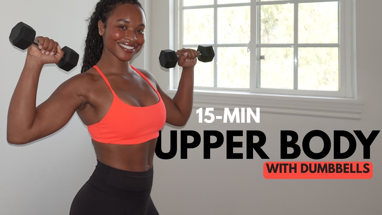 15-Min Upper Body Workout - With Dumbbells