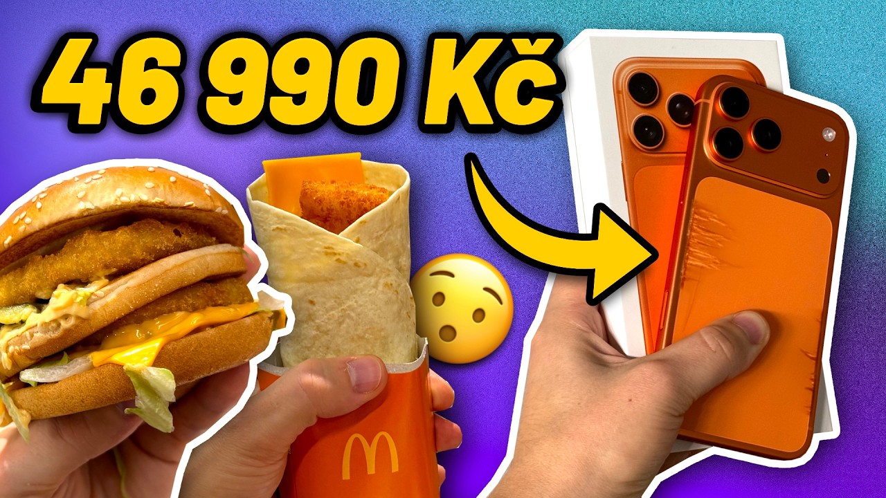 POŠKRÁBANÝ iPHONE 17 😮 ryba a kuře v MEKÁČI.