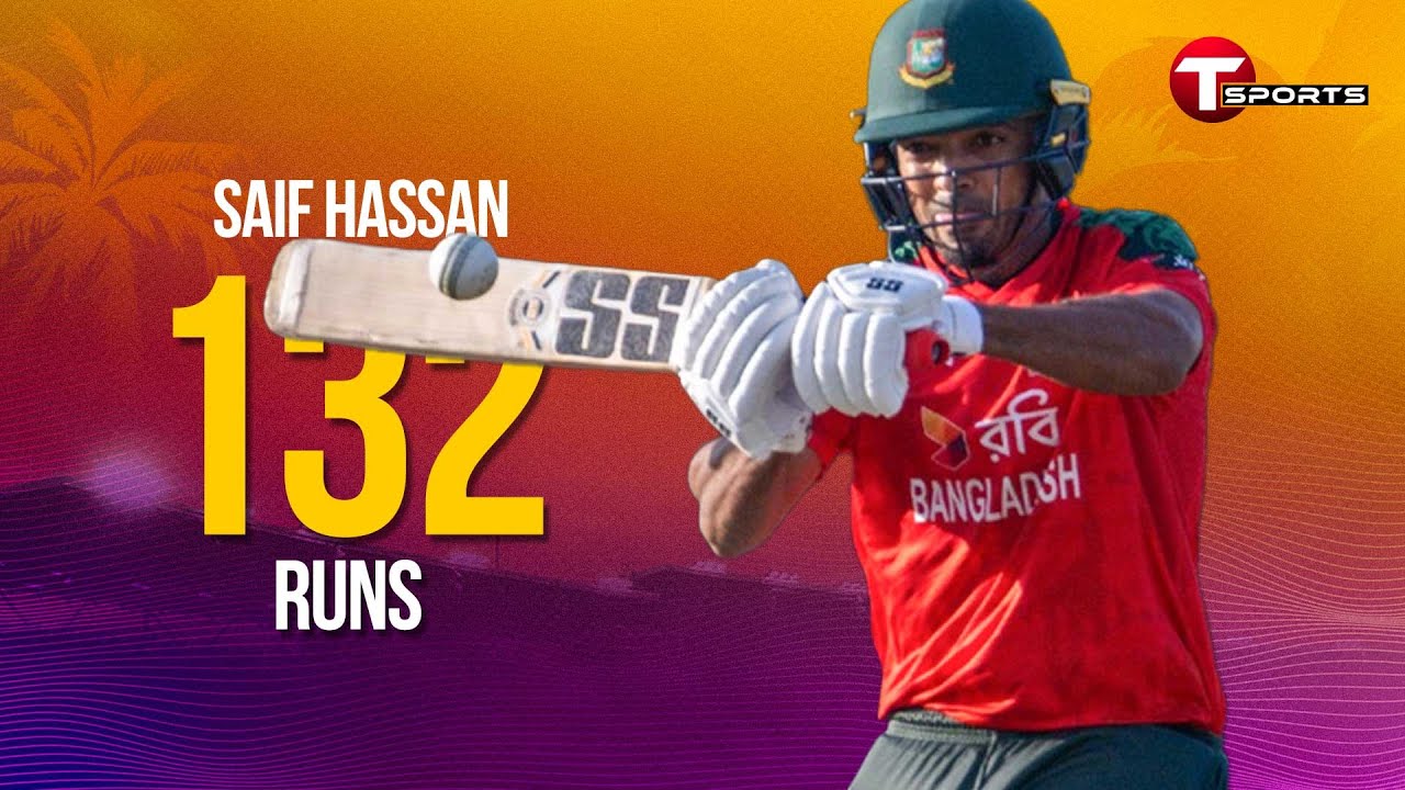 Saif Hassan smashes 132 runs in the Top End T20 series | Top End T20 | T Sports