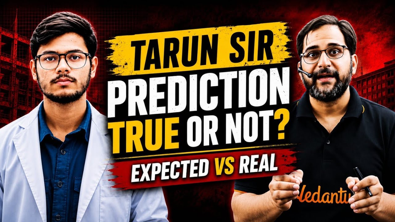 NEET 2026 Expected vs. Actual Cutoff 😳 | Tarun Sir 🔥 | High Cutoff for NEET 2026?