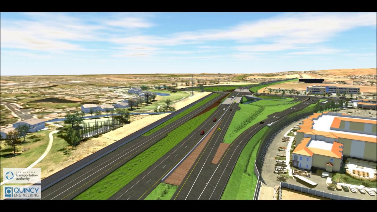 Highway 4 & Balfour Road Interchange Project--Flyover of Proposed Interchange