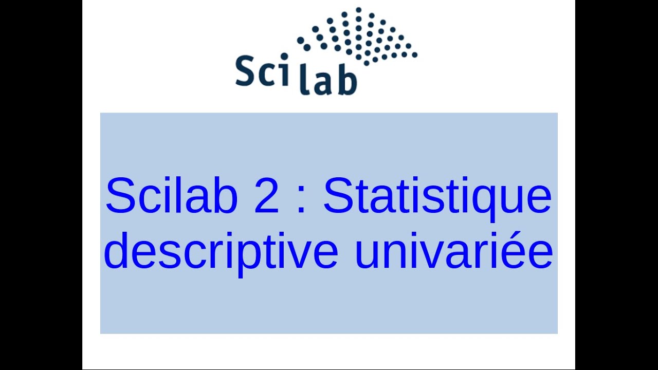 Statistique descriptive univari&eacute;e