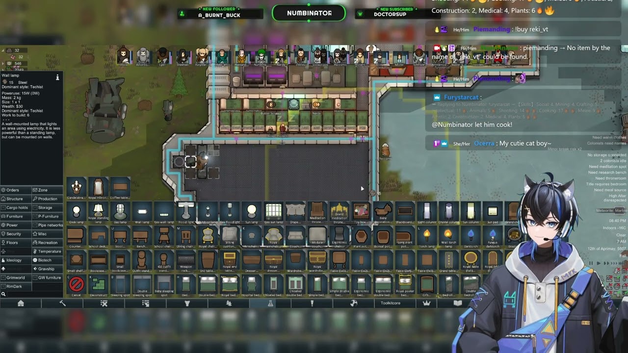 RimWorld Friday~ Twitch ToolKit Madness! (Numbinator VOD)