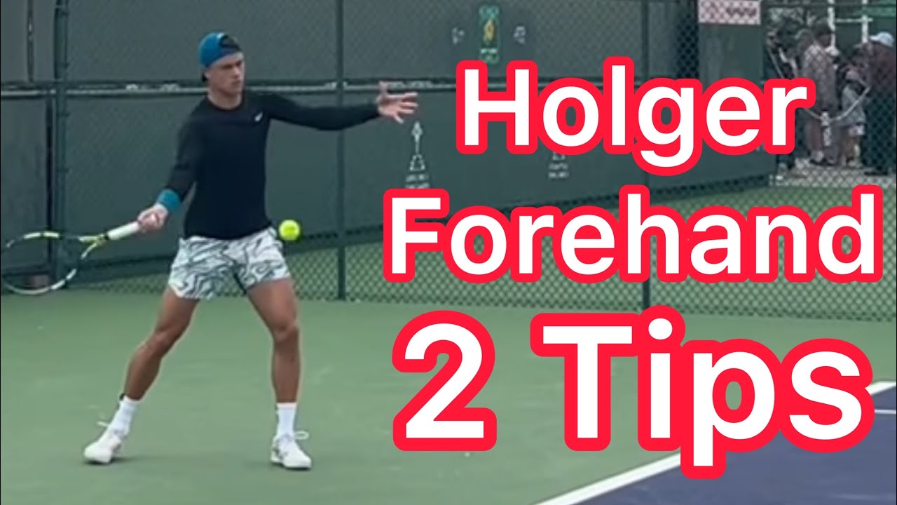 Copy These 2 Forehand & Backhand Tips From Holger Rune (Tennis Technique Explained)