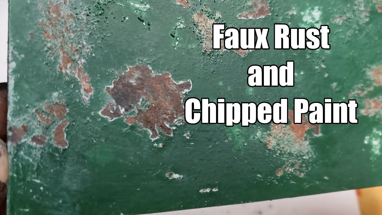 Faux Rust and Chipped Paint
