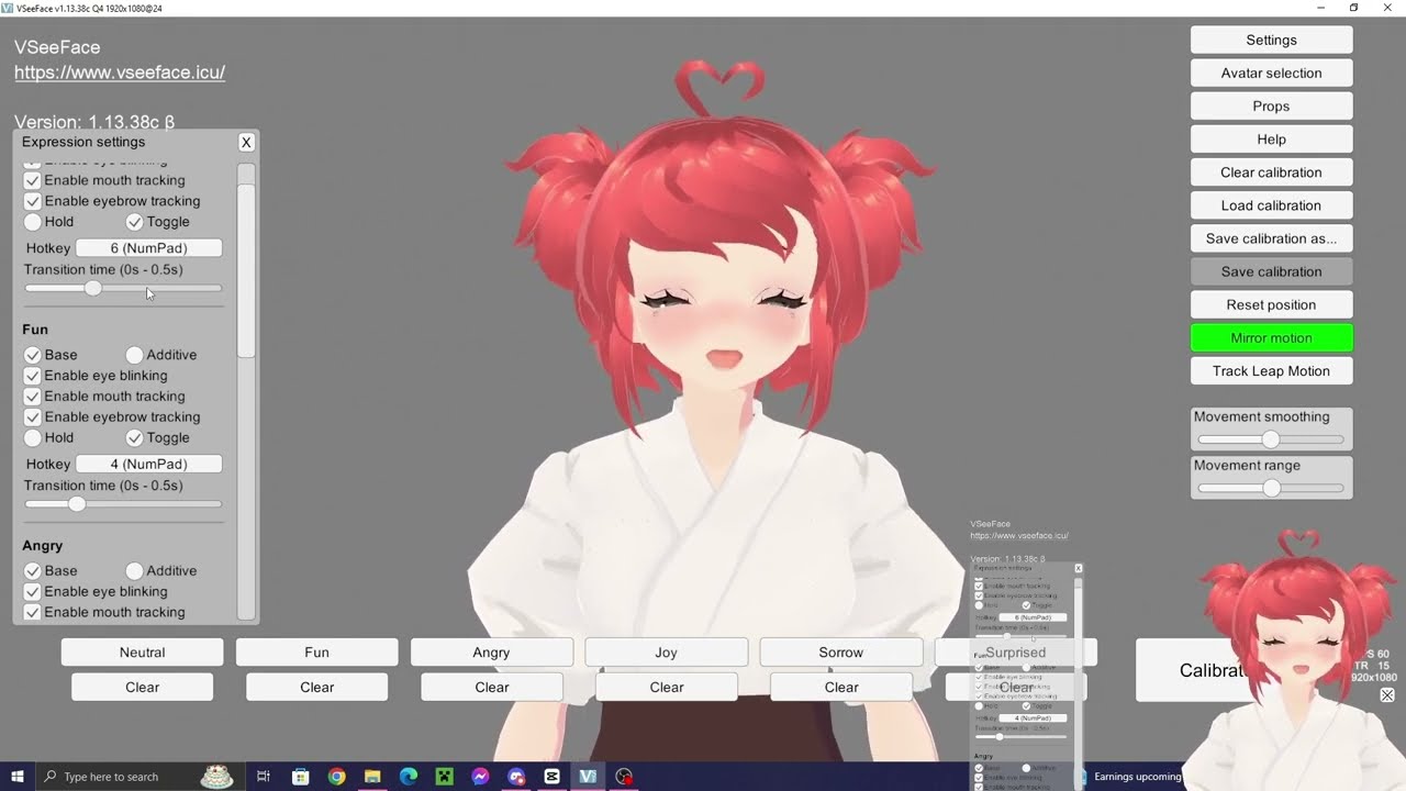 Custom Face Expressions in Vroid (Vseeface)