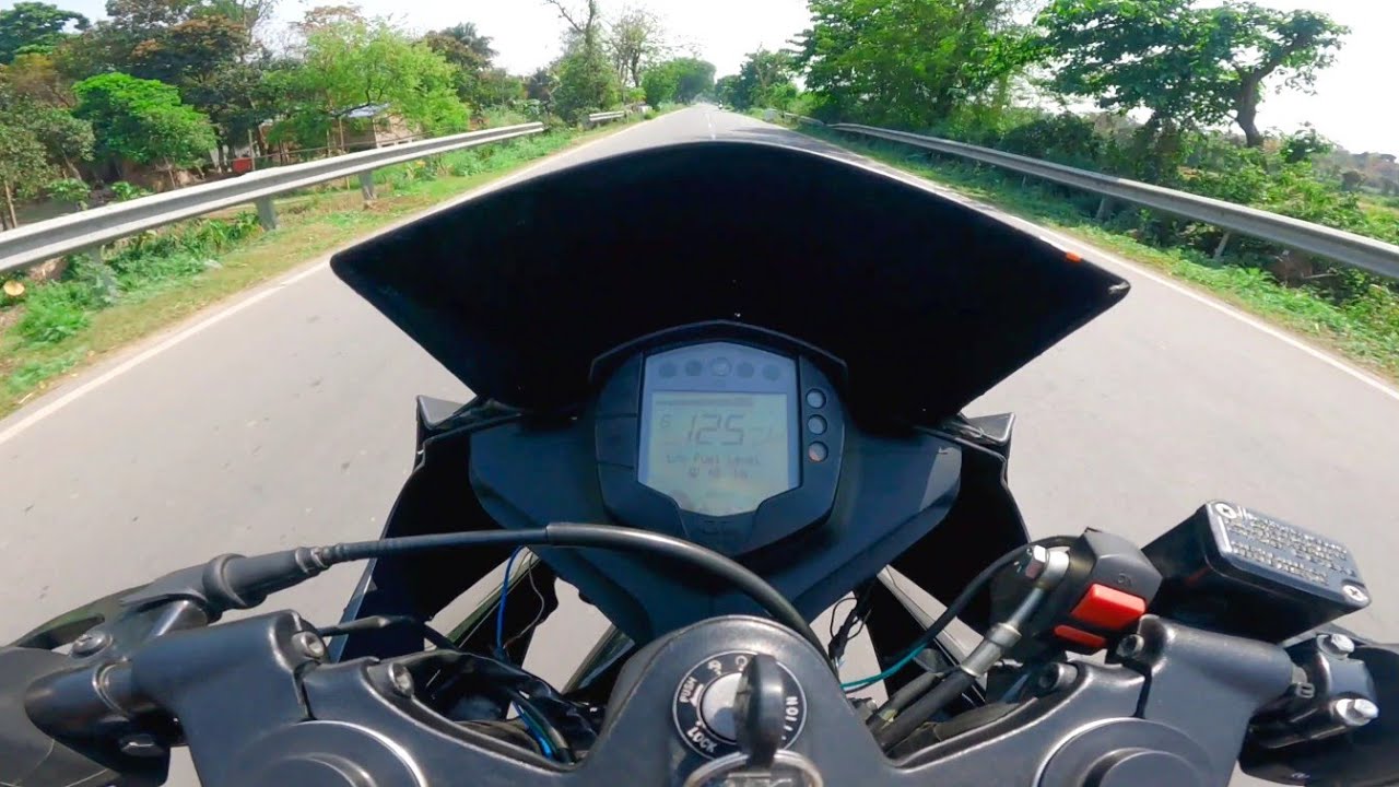 KTM RC 125 Ride Review & Top Speed Test | 125cc Fastest Bike | On Road Price Mileage