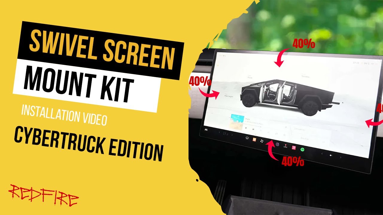 Cybertruck Screen Swivel - Tesla Essential - FULL INSTALLATION 