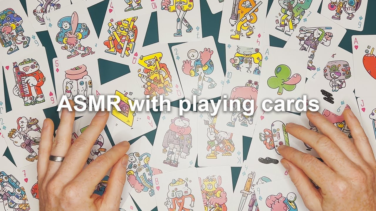 ASMR with playing cards | Solo games | Aces Up & Beat the Deck
