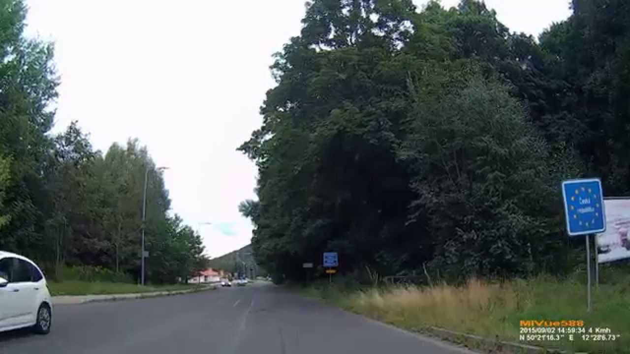 Grenz&uuml;bergang D-CZ bei Klingenthal. Hraničn&aacute; (Kraslice). September 2015