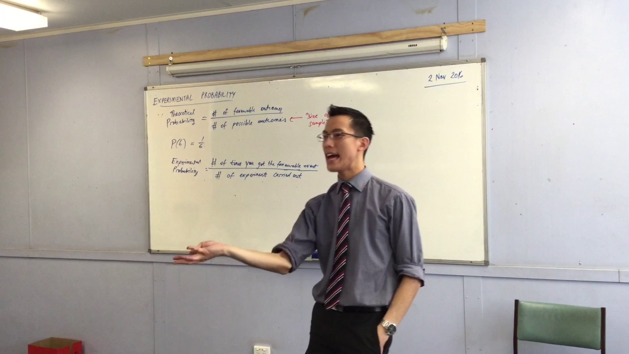 Experimental Probability (Outlining differences between theoretical & experimental probability)