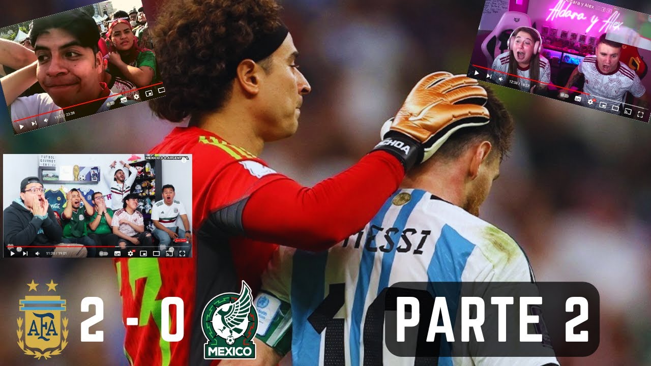 Mejores REACCIONES ARG 2-0 MEX parte 2 || Mundial Qatar 2022