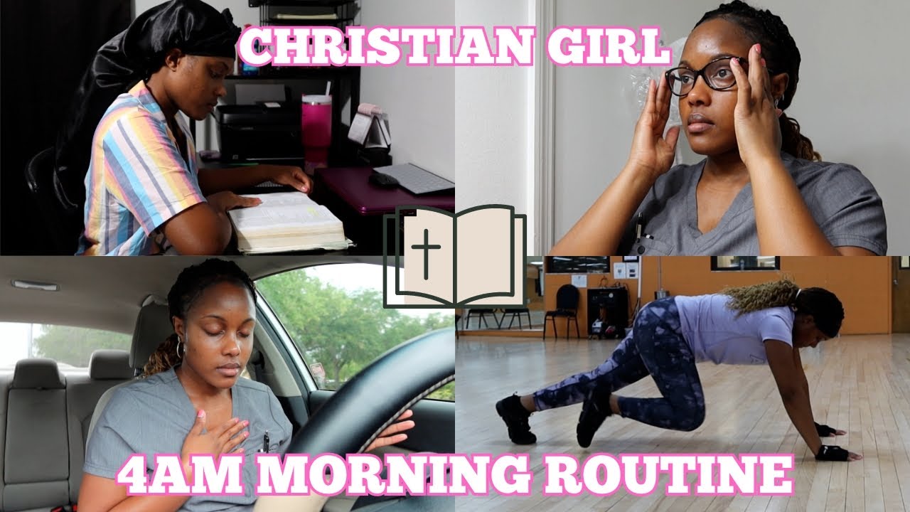 My 4AM Christian Girl MORNING ROUTINE