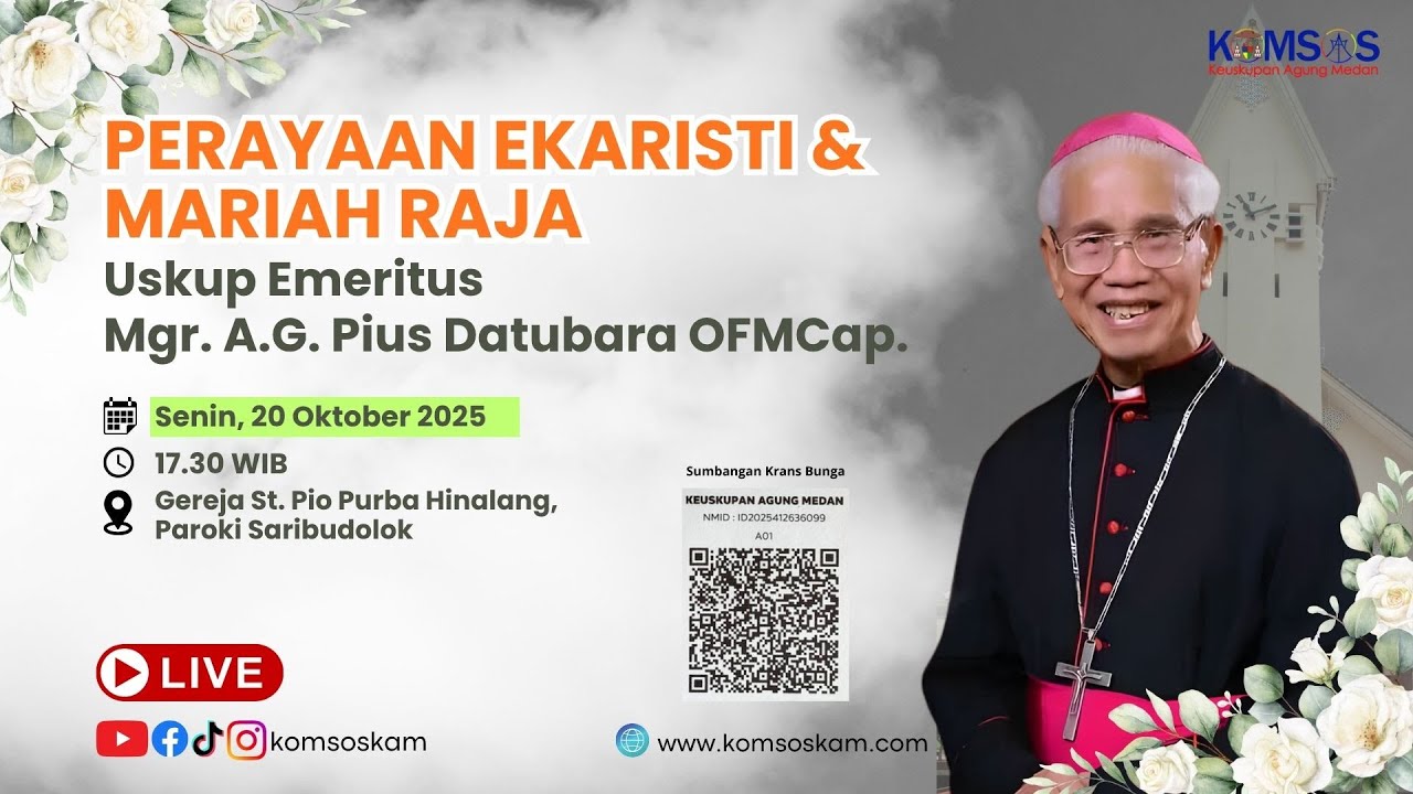 Penyambutan Jenazah Uskup Emeritus A.G.Pius Datubara OFMCap.
