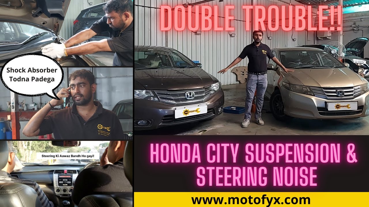 We Did A Complete Suspension & Steering Overhaul On Both Honda City | Honda City Suspension Noise