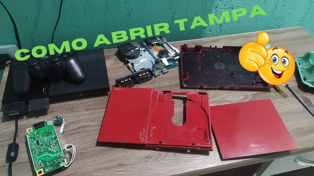 COMO ABRIR PS2 SLIM para limpar/pintar