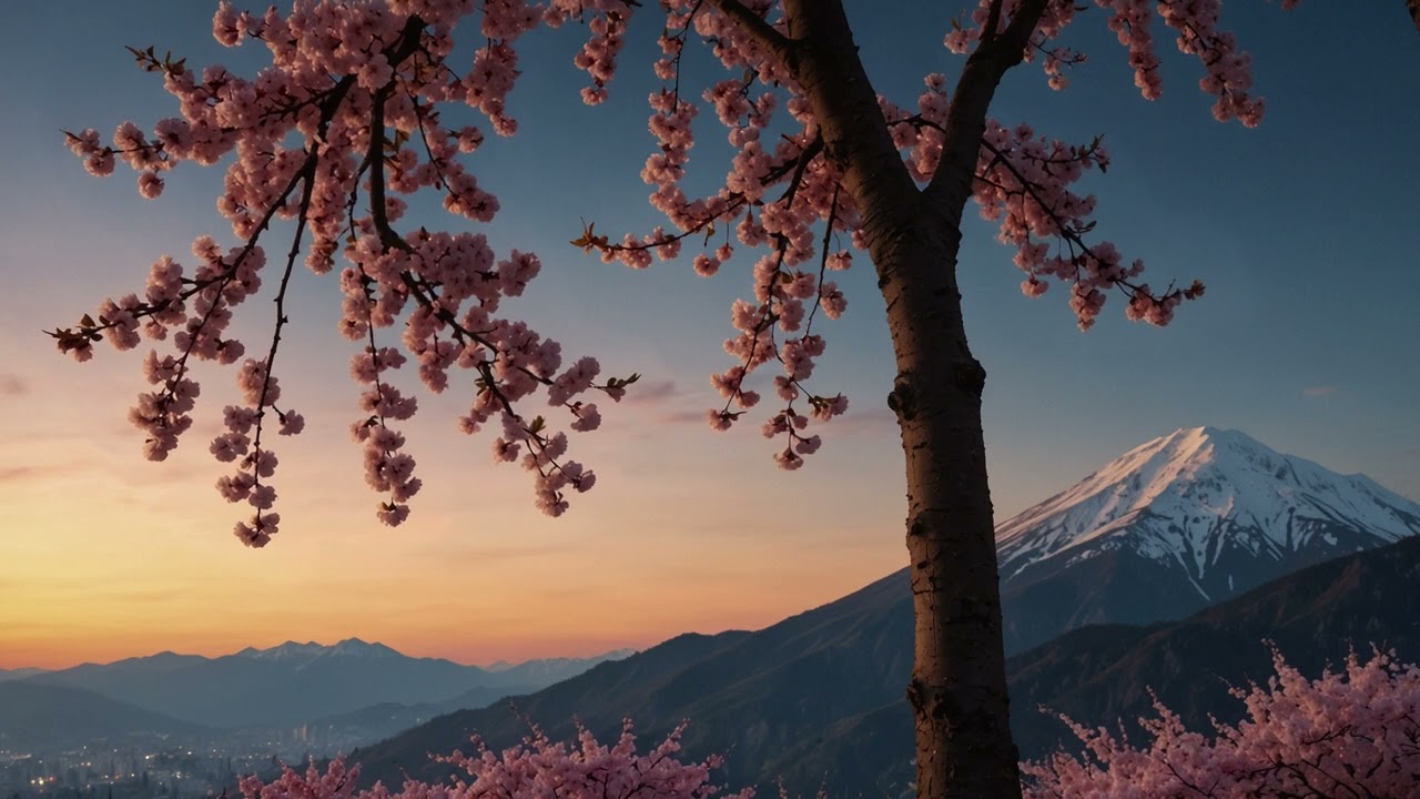 🌸Cherry Blossom in the ⛰️mountains | Relax with this playlist for relaxation and background noise