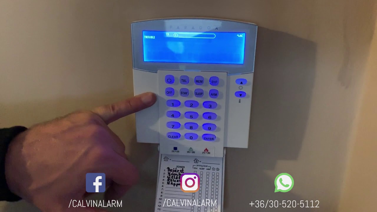 Paradox Vezetéknélküli Riasztórendszer - Kezelési útmutató by Calvin Alarm ™