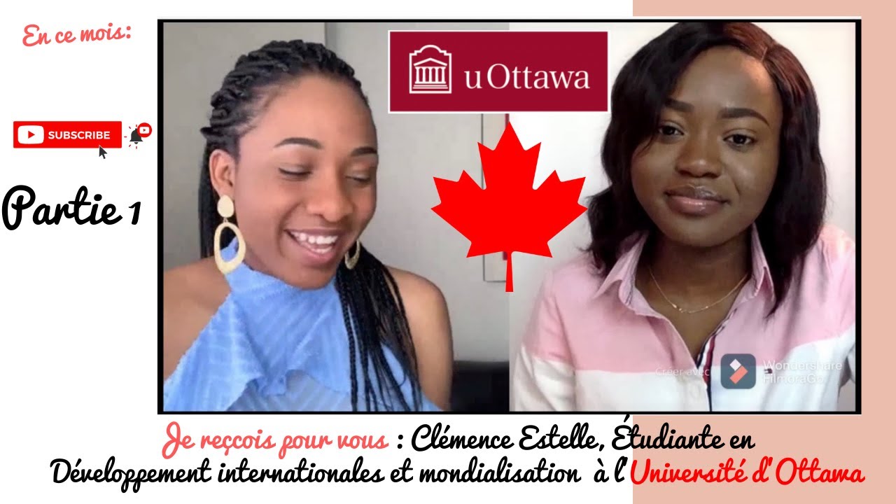 🇨🇦🇨🇩 Clémence Éstelle, étudiante à l’Université d’Ottawa en Dév Internationale et Mondialisation