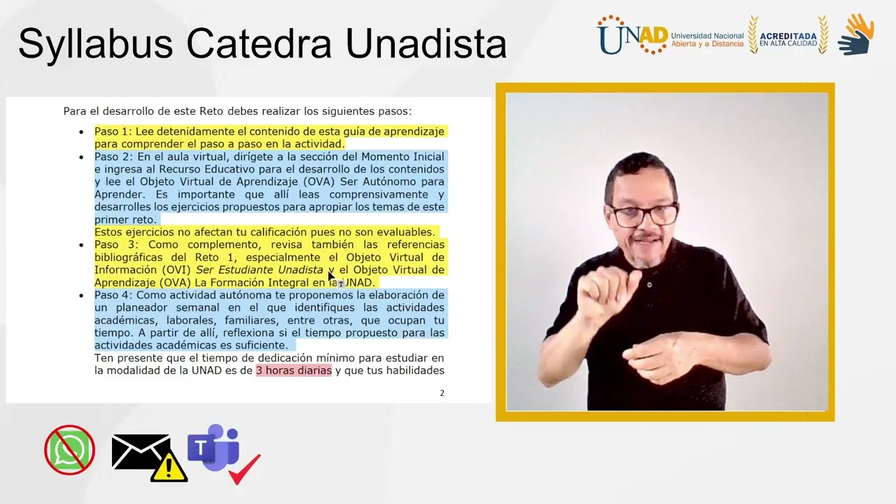 Guía de aprendizaje–  Reto 1  en Lengua de Señas Colombiana