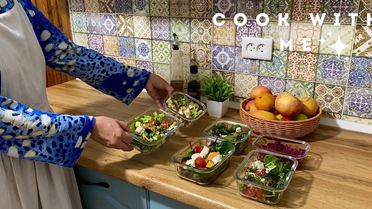 7 Easy Salad Recipes. How to Keep Greens Fresh. Cozy Winter Home Vlog