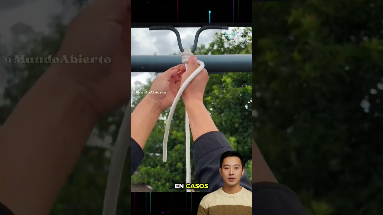 Nudo seguro para emergencias y trabajo. 