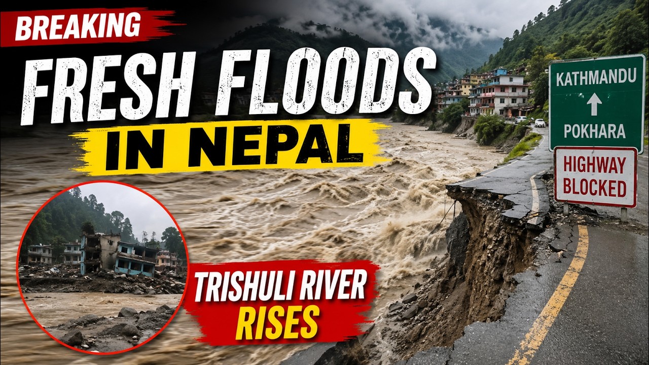 BREAKING: Nepal Flood Fury | Trishuli River Surges | Kathmandu&ndash;Pokhara Highway BLOCKED | World News