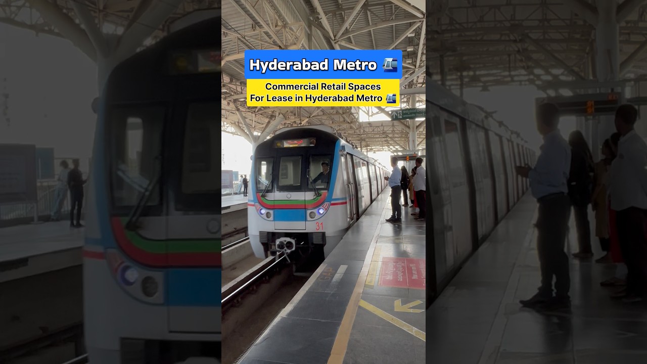 Retail Spaces Now Available at Hyderabad Metro Stations #hyderabadmetro #retailspace #shorts