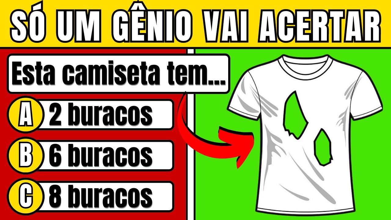 Se você acertar mais de 90 perguntas, você é um gênio!