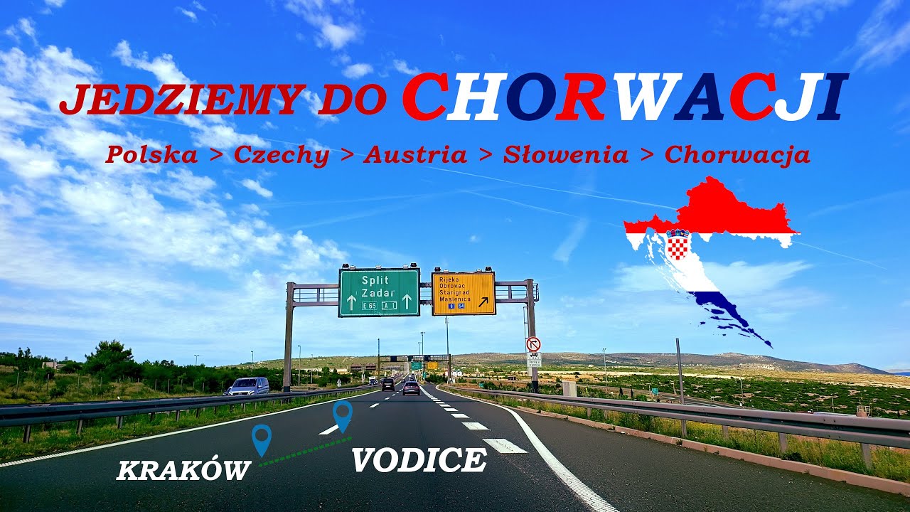 Podróż POLSKA 🇵🇱 - CHORWACJA 🇭🇷 Jedziemy do miejscowości VODICE w DALMACJI 🏖️