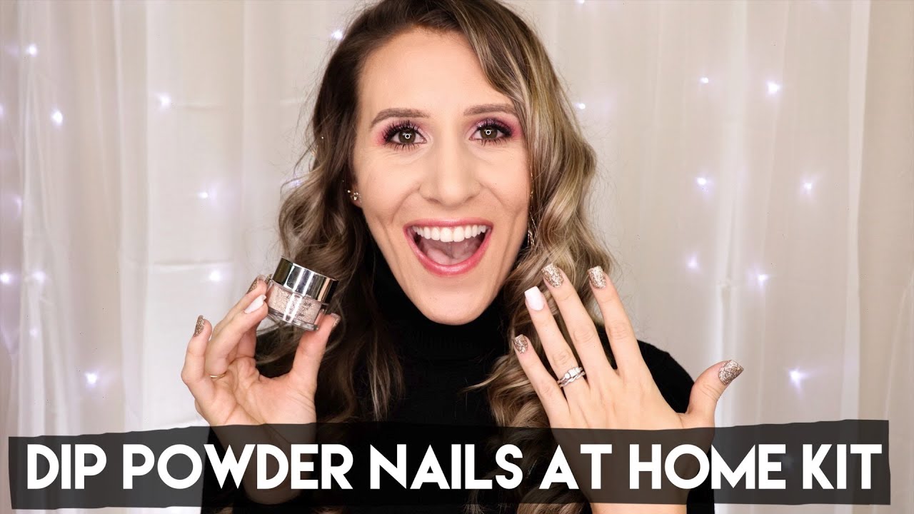 AT HOME NAIL DIP POWDER KIT | Super easy Lavender Violets dip nail powder | Dip Powder for Beginners