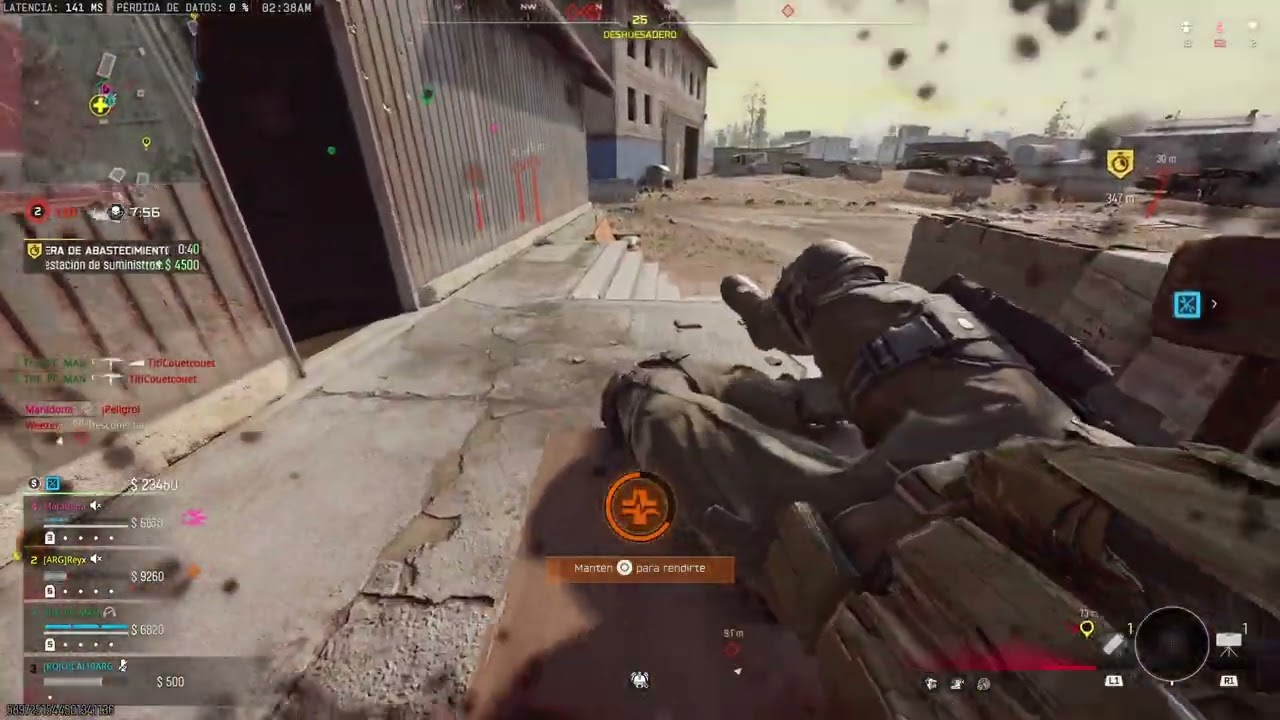Warzone BR FINAL en DAM motaña Rotacion y win