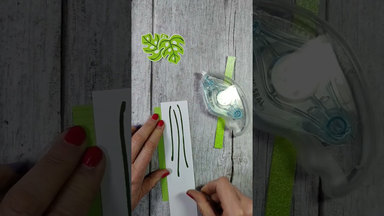 Make a Stampin' Up! Tropical Leaf card with me