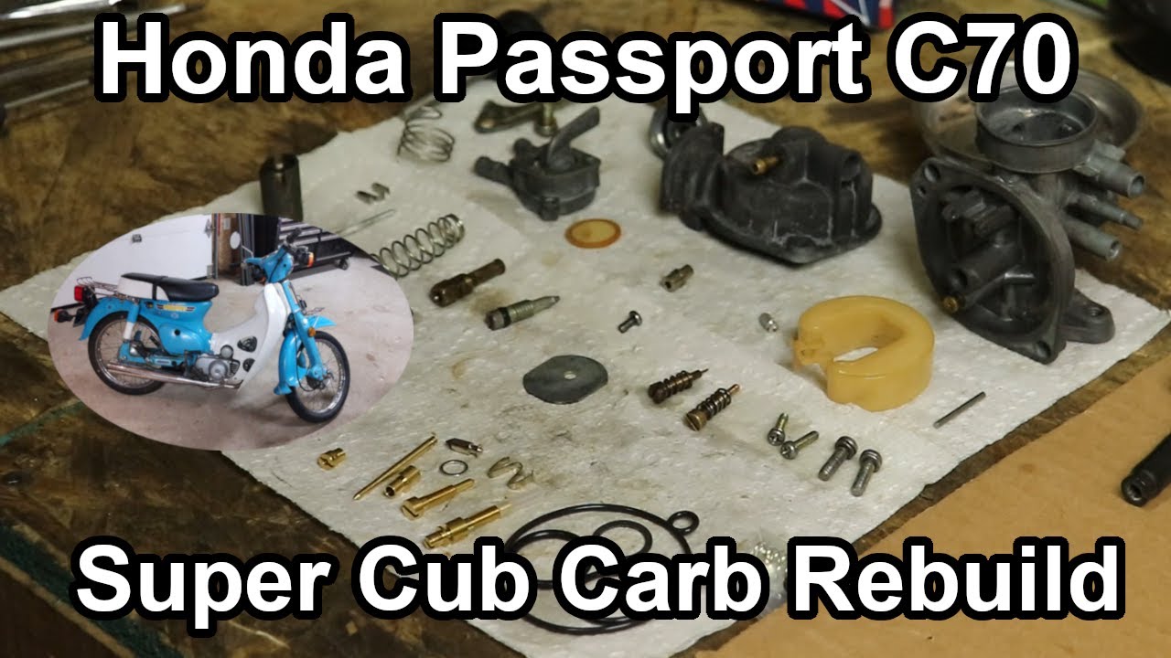 Ремонт карбюратора Honda Passport C70 Super Cub