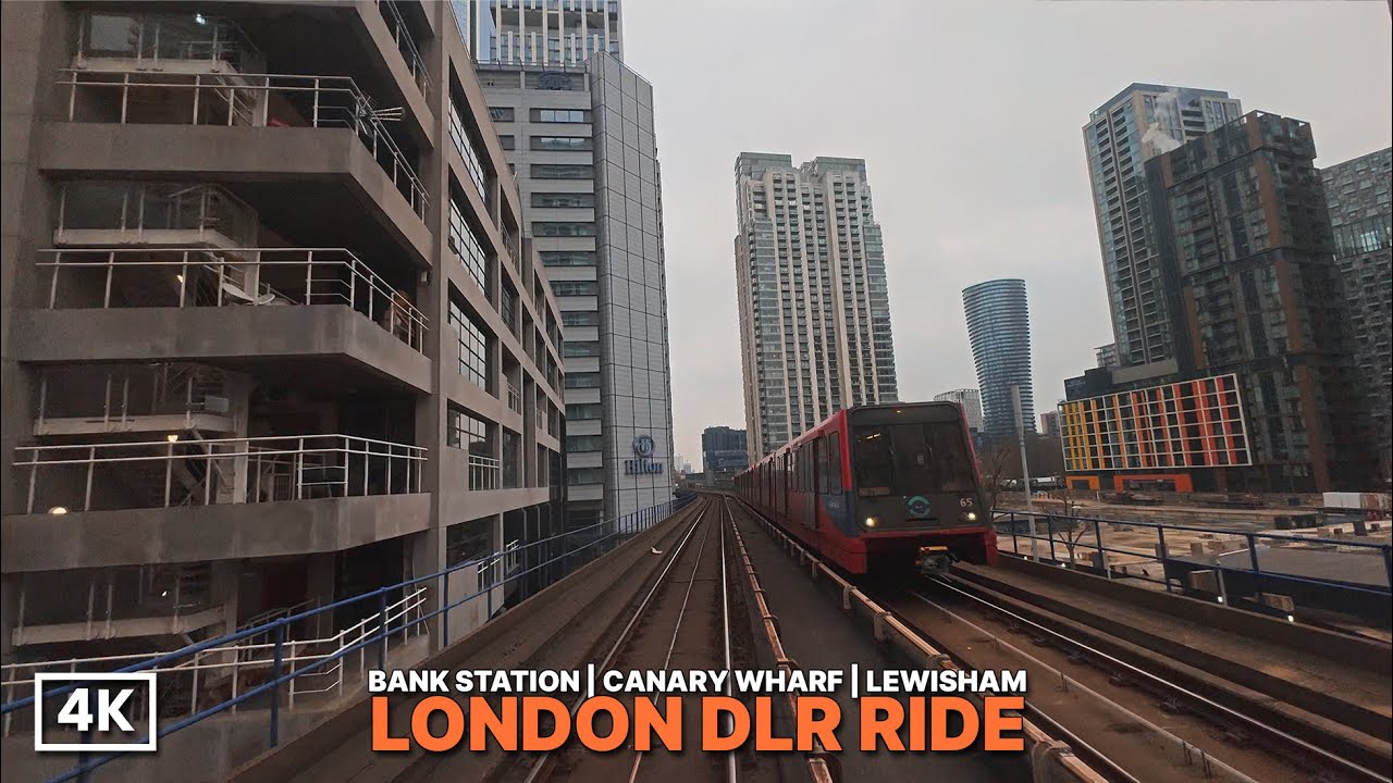 Front-Seat View: Stunning DLR Ride from Bank to Lewisham | London Docklands Light Railway Experience