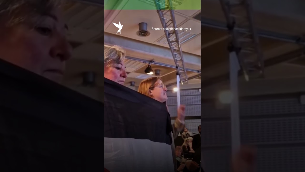 Activists storm Barclays AGM over links to Israel's war machine