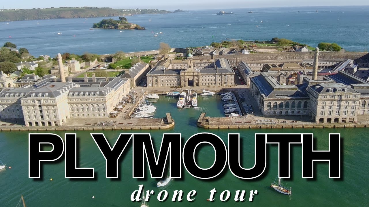 Part 1 Breathtaking Drone Tour Over Plymouth | Devil’s Point, Royal William Yard, Hoe & More (4K)
