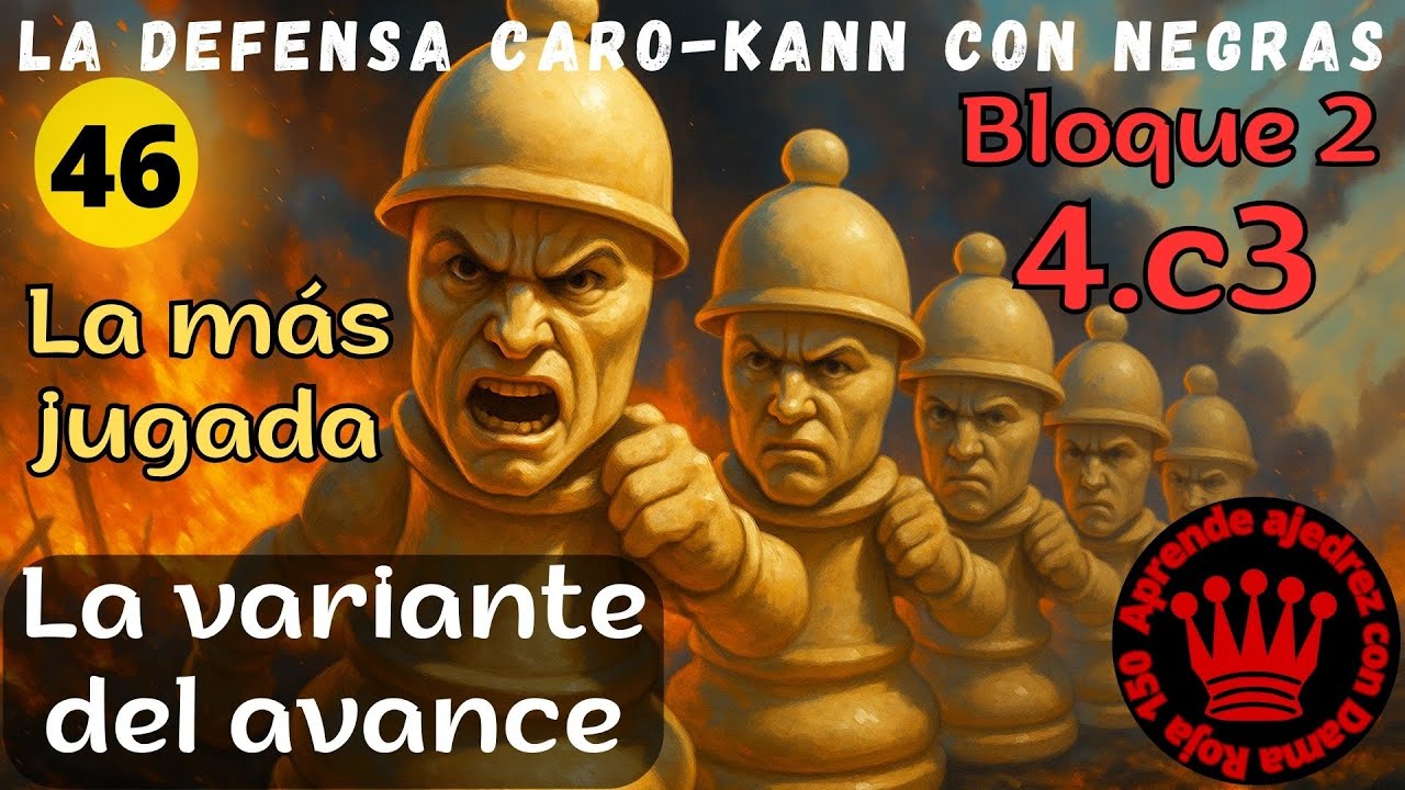 Caro-Kann | Variante del Avance (III) La trampa del blanco con 4.c3