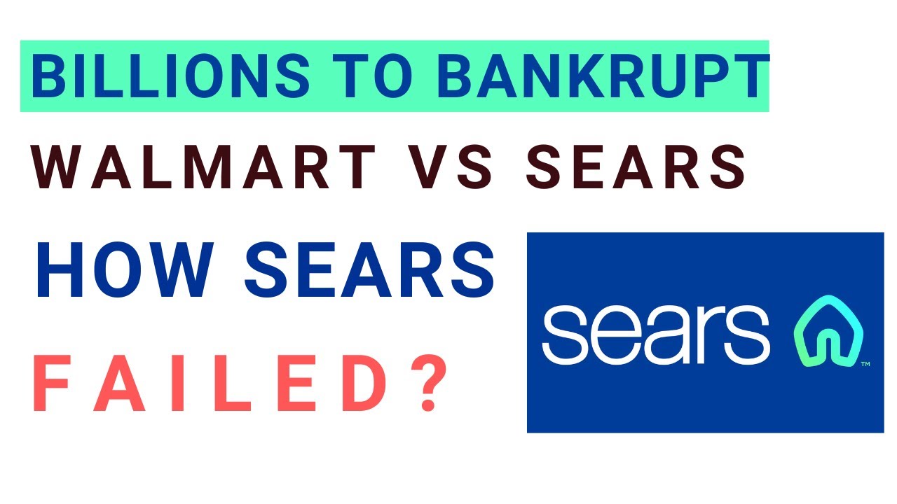 Walmart Vs Sears | How sears Failed | Rise of Walmart | MBA Case study examples with solutions