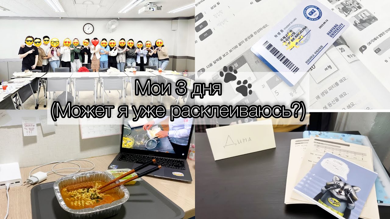 KOREA VLOG DIARY| Выдали ID карту студента/ответ 