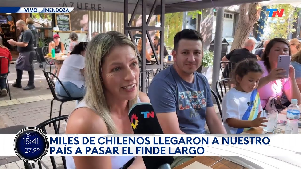 MENDOZA I Aluvión de turistas chilenos para Semana Santa