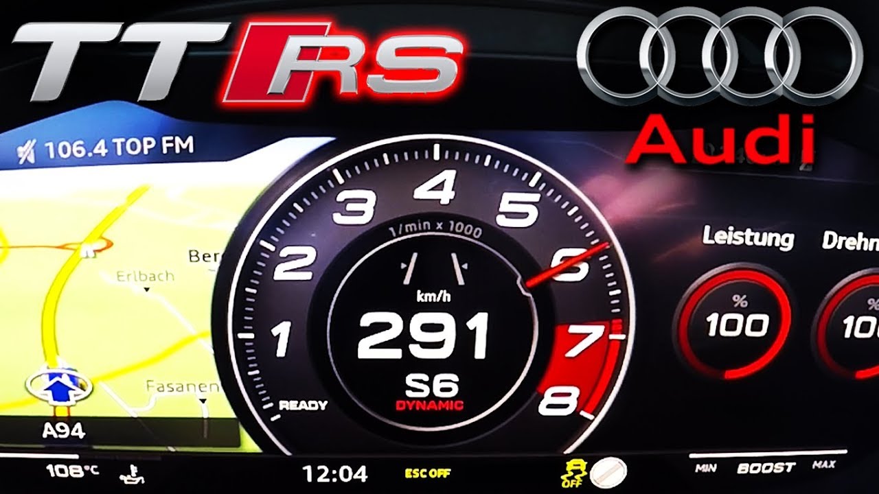 0-290km/h | Audi TT RS | TOP SPEED, Acceleration TEST✔